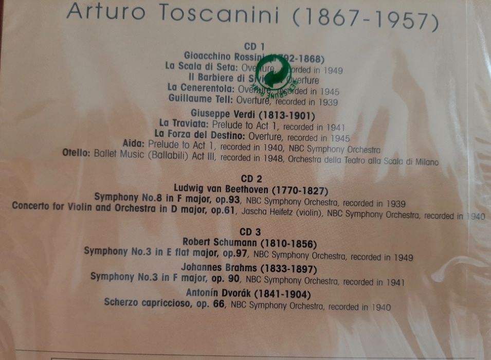 3 CDs de Arturo Toscanini