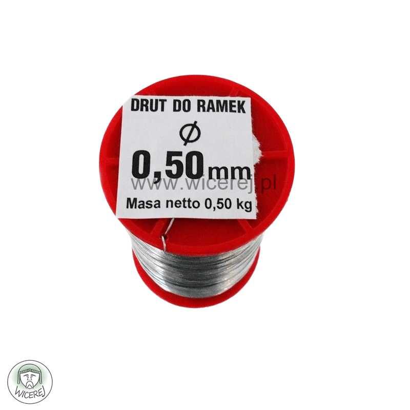 Drut pszczelarski do ramek 0,5mm 0,50kg stal ocynkowana drutowanie