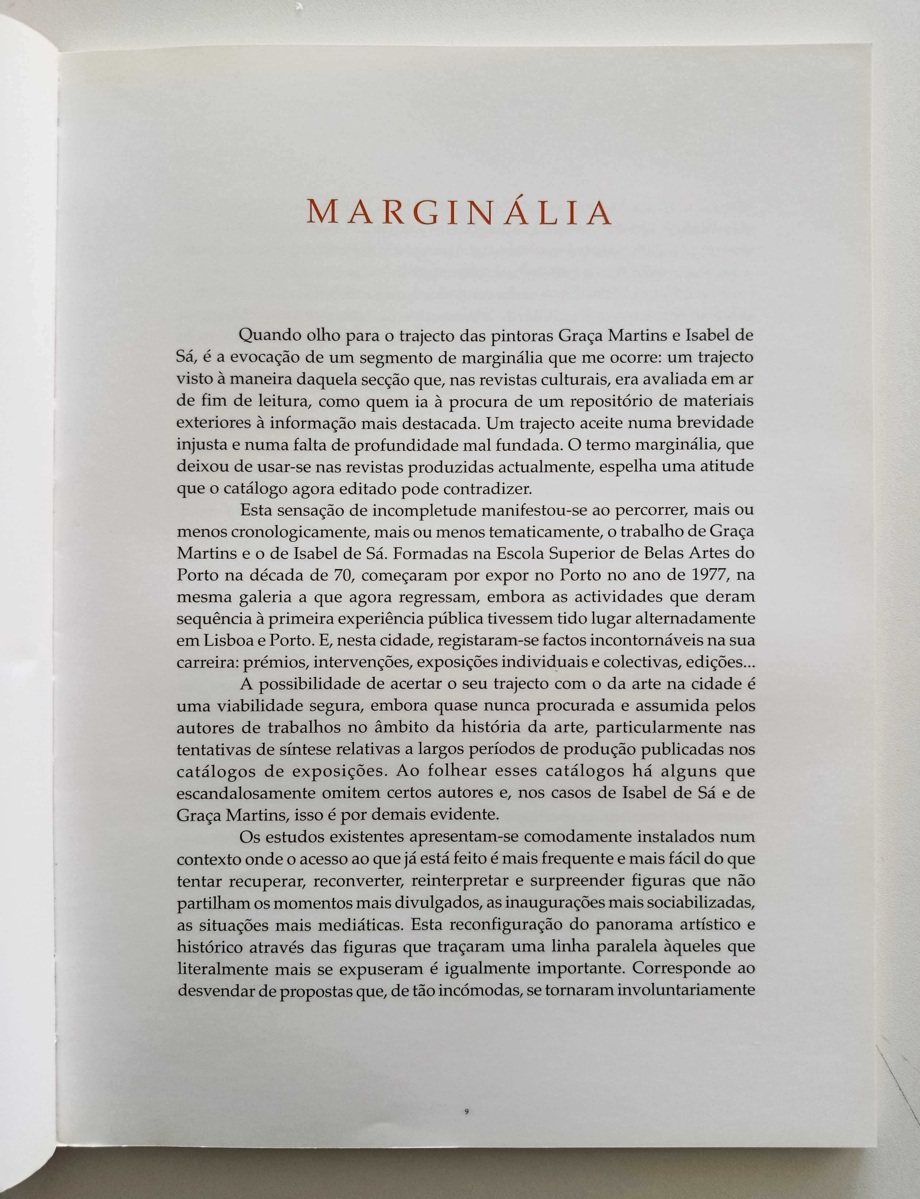Graça Martins - Isabel Sá | 25 anos de Pintura 1977 / 2002