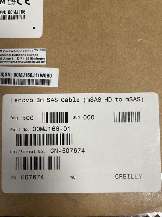 Cabo HD-miniSAS to miniSAS