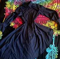 Asymetryczna koszula tunika na guziki