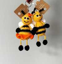 Komplet breloków, zawieszki do kluczy, pszczółki, pszczoły, do plecaka