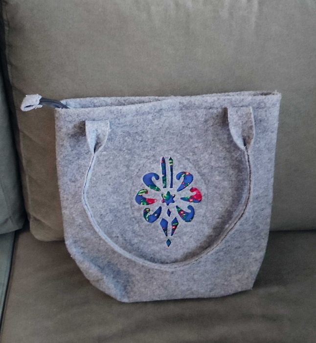 Torba shopperka szara A4