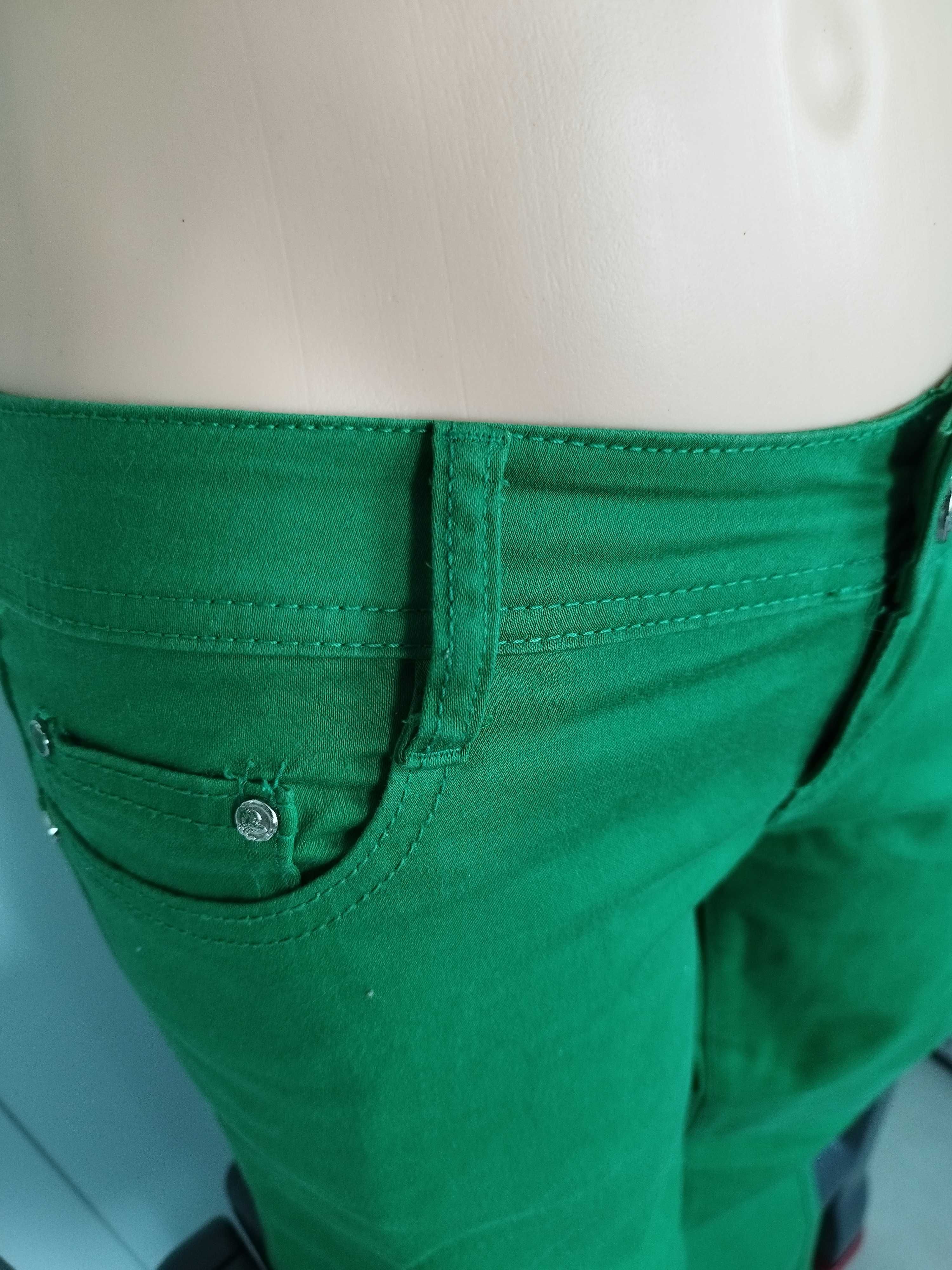 Damskie spodnie, zielone, Miss RJ, 38
