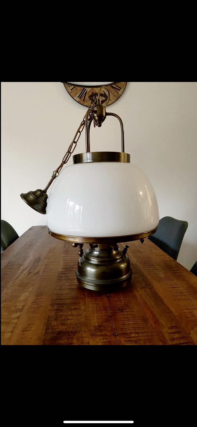 Duża antyczna lampa wisząca Starocie