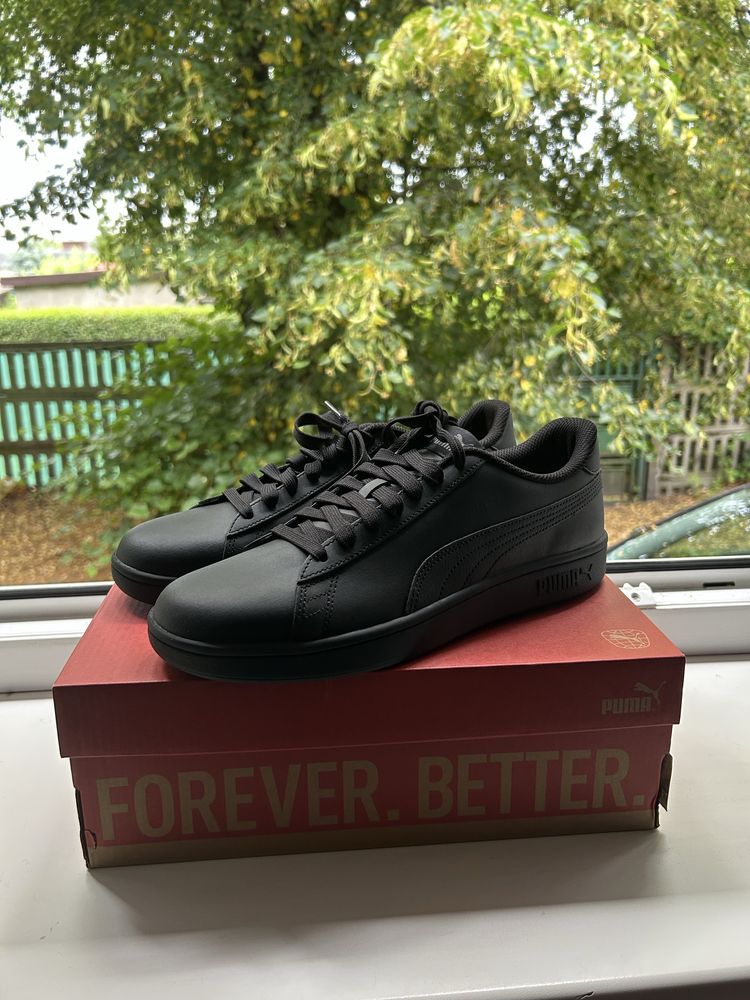 PUMA Smash v2 L Męskie Sneakersy BUTY SPORTOWE czarne r. 40