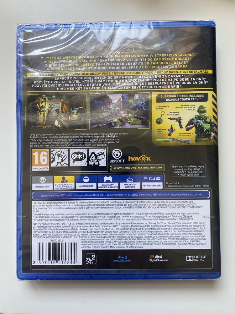 Gra PS4 Rainbow Six Extraction - Guardian Edition (FOLIA)
