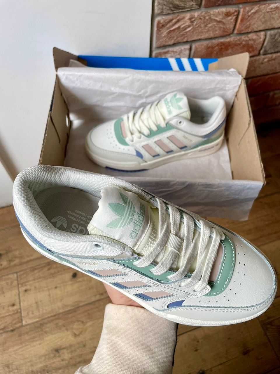 Adidas Drop Step Beige Grey Green  Розміри 36-40р.