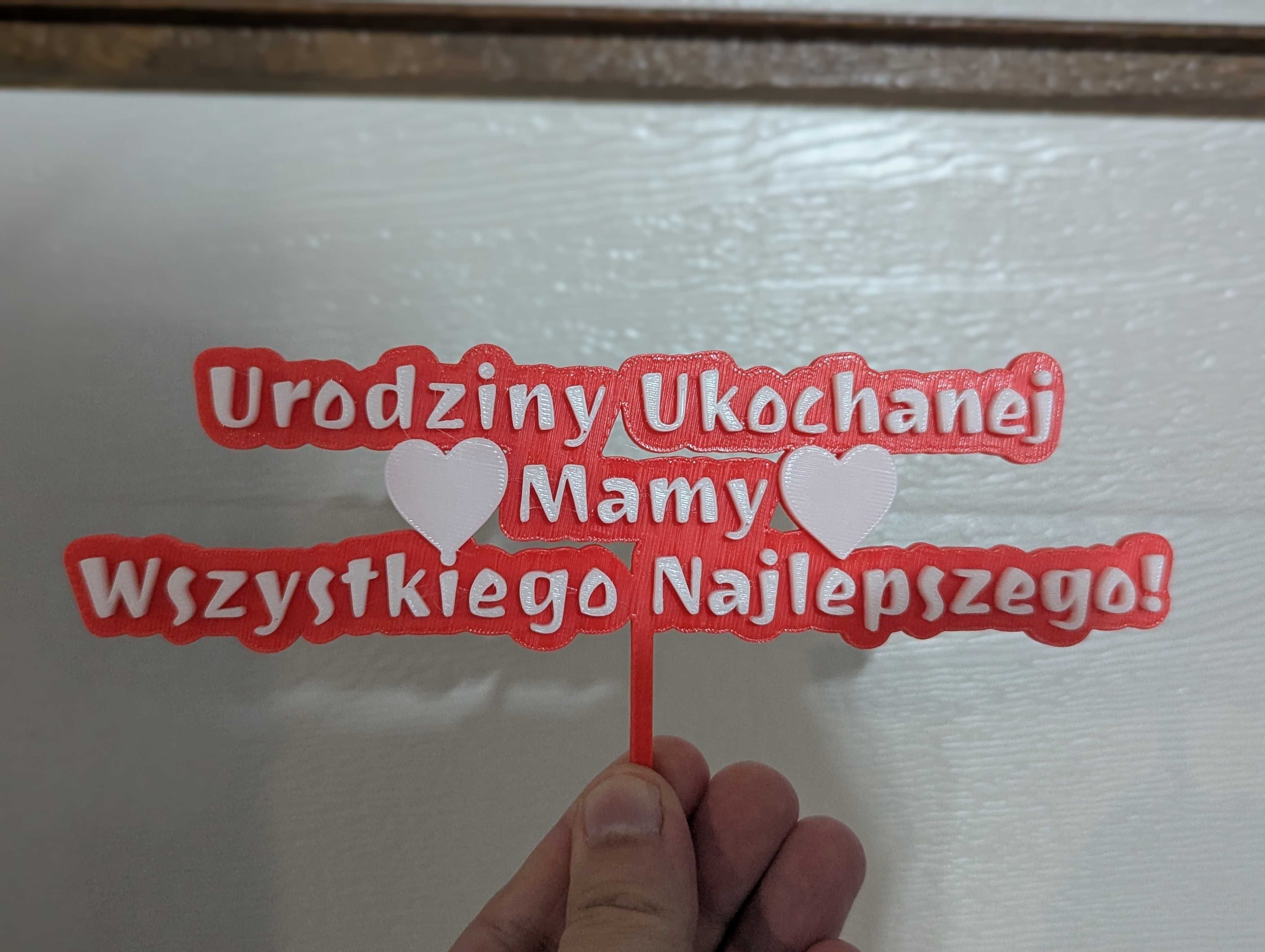 Topper / Tabliczki na torty urodzinowe i okolicznościowe na zamówienie