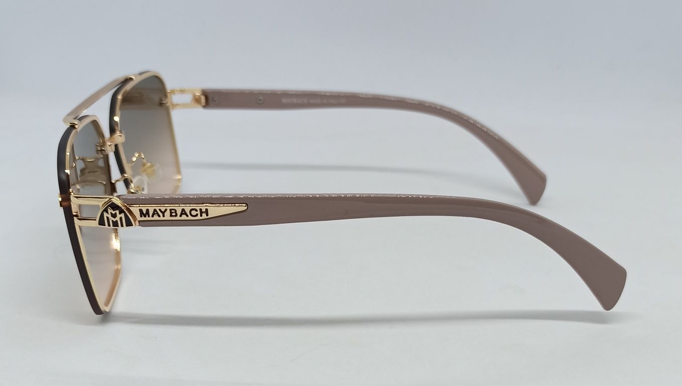 Maybach очки мужские модные серо бежевый градиент в золот метал оправе