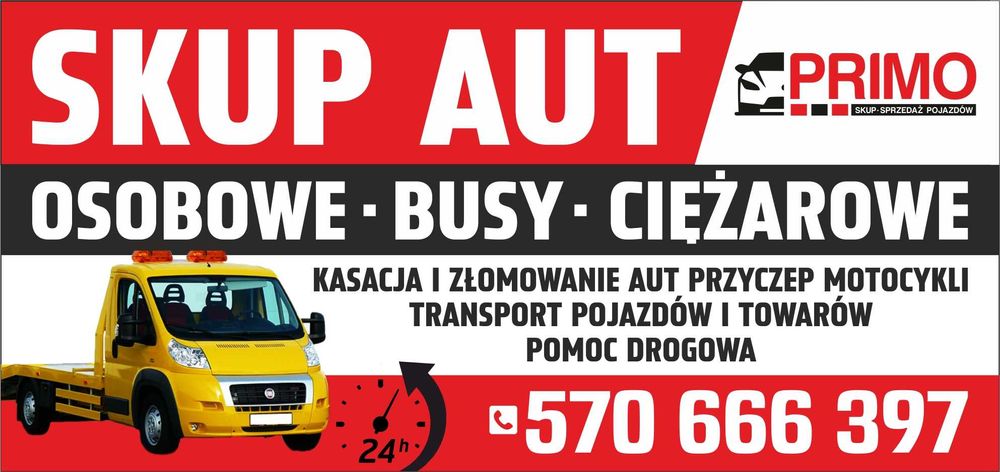 SKUP AUT – kasacja / złomowanie pojazdów / Gotówka od ręki