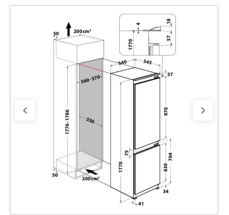 Frigorifico Indesit incastre Combinado
