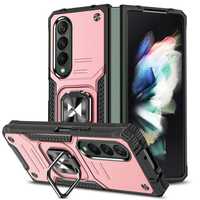 Etui Wozinsky Ring Armor Samsung Galaxy Z Fold 4, Różowe Złoto