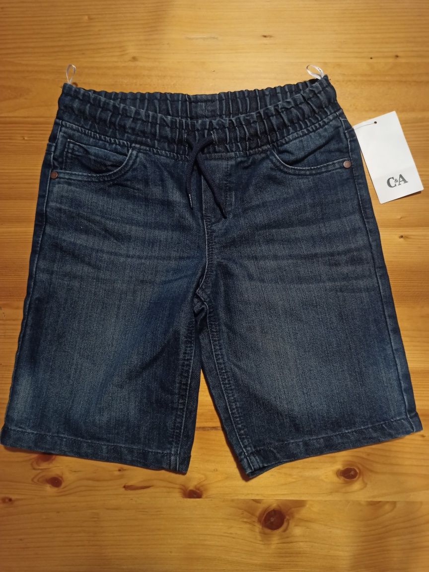 134 C&A Spodenki jeansowe chłopiec szorty