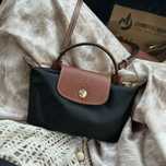 Longchamp Le Pliage Original: czarna mini torebka do makijażu