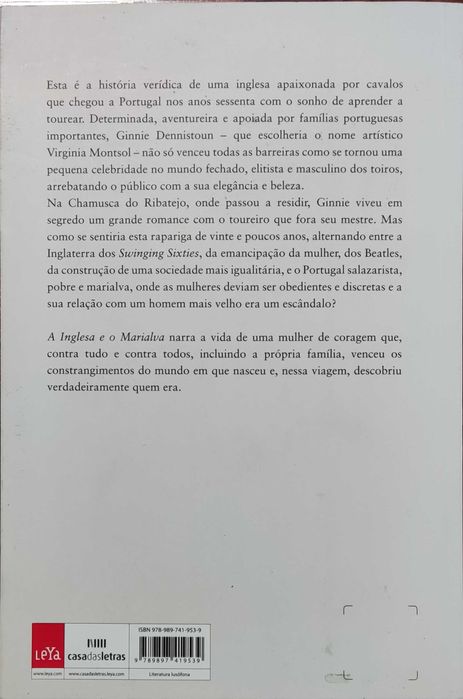 Livro " A Inglesa e o Marialva: Um amor na arena" Clara Macedo Cabral