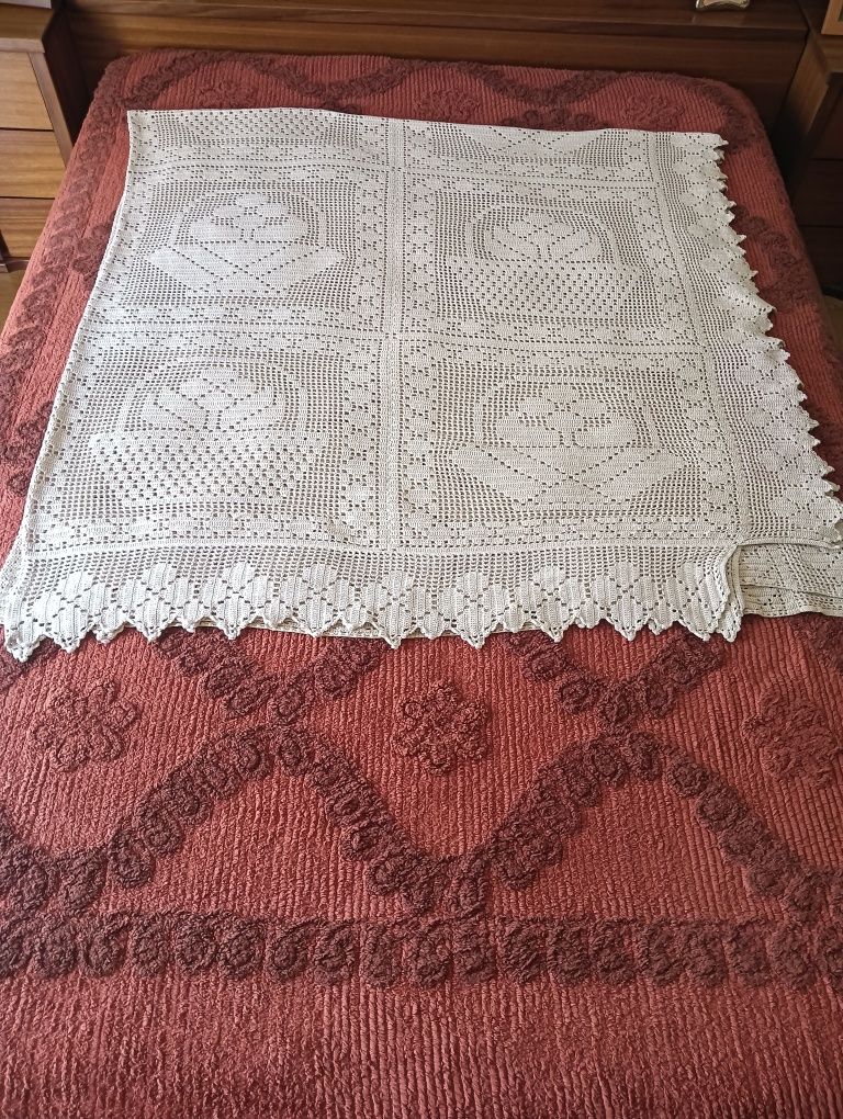 Colcha de renda  manual