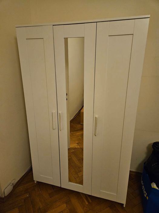 Szafa IKEA BRIMNES 3-drzwiowa z lustrem+ darmowa dostawa Warszawa