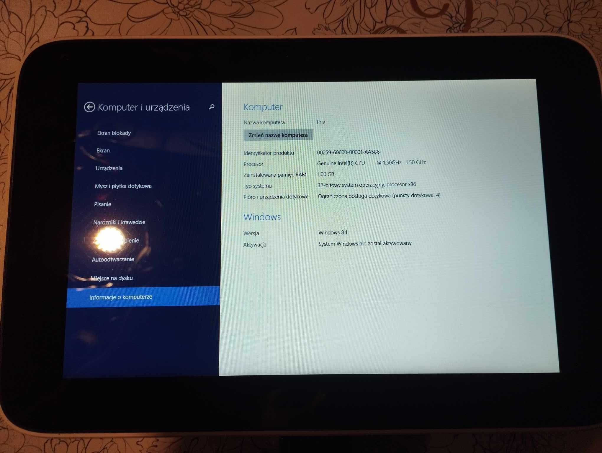 Tablet Lenovo LT10 SSD 64GB