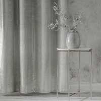 Home&you komplet 4x zasłony zasłona Aram srebrne glamour