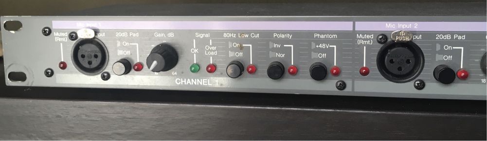 Aphex Tubessence 107 Pre amplificador a valvulas de dois canais