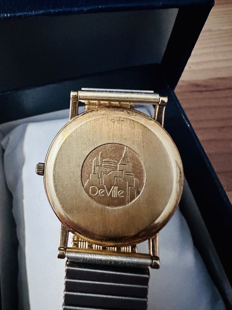 Omega De Ville Ouro 18kt Vintage Anos 80-90