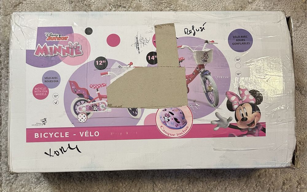 Rowerek dziecięcy Disney A.T.L.A.S 12” zestaw