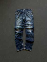 Dżinsy spodnie True Religion y2k slim fit distressed