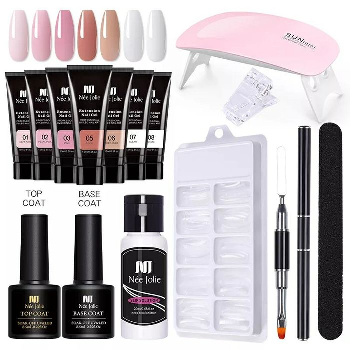 Kit 2 poligel unhas perfeitas