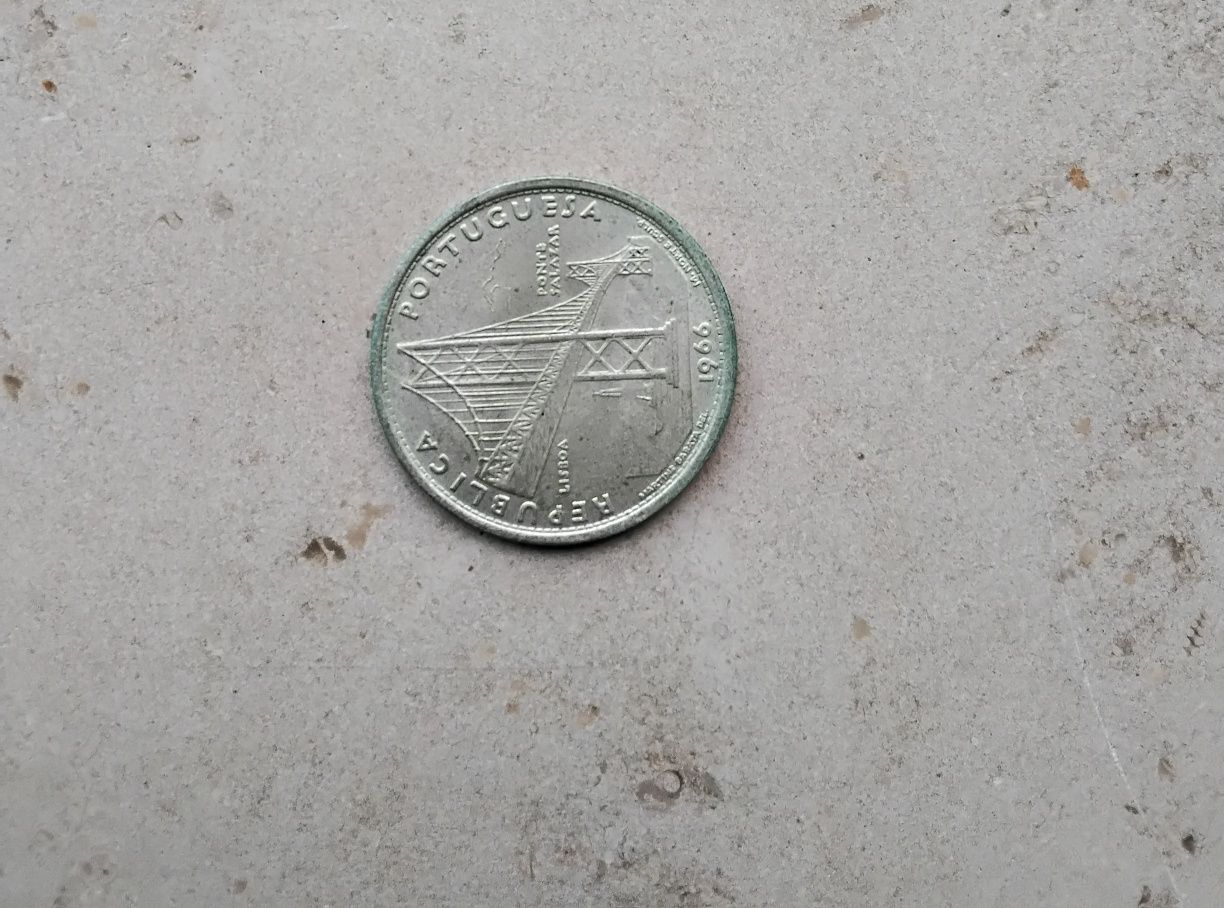 Moeda Ponte Salazar, 20 escudos, prata