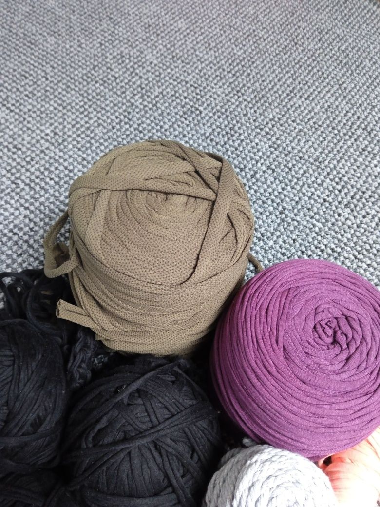Zestaw sznurków bawełnianych Bobbiny, t-shirt yarn