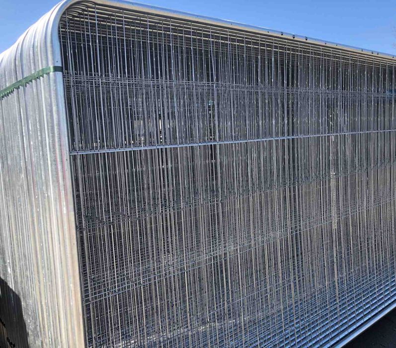 Panel ogrodzenie budowlane eventowy ażurowe 3,5m x 2m zaokrąglone