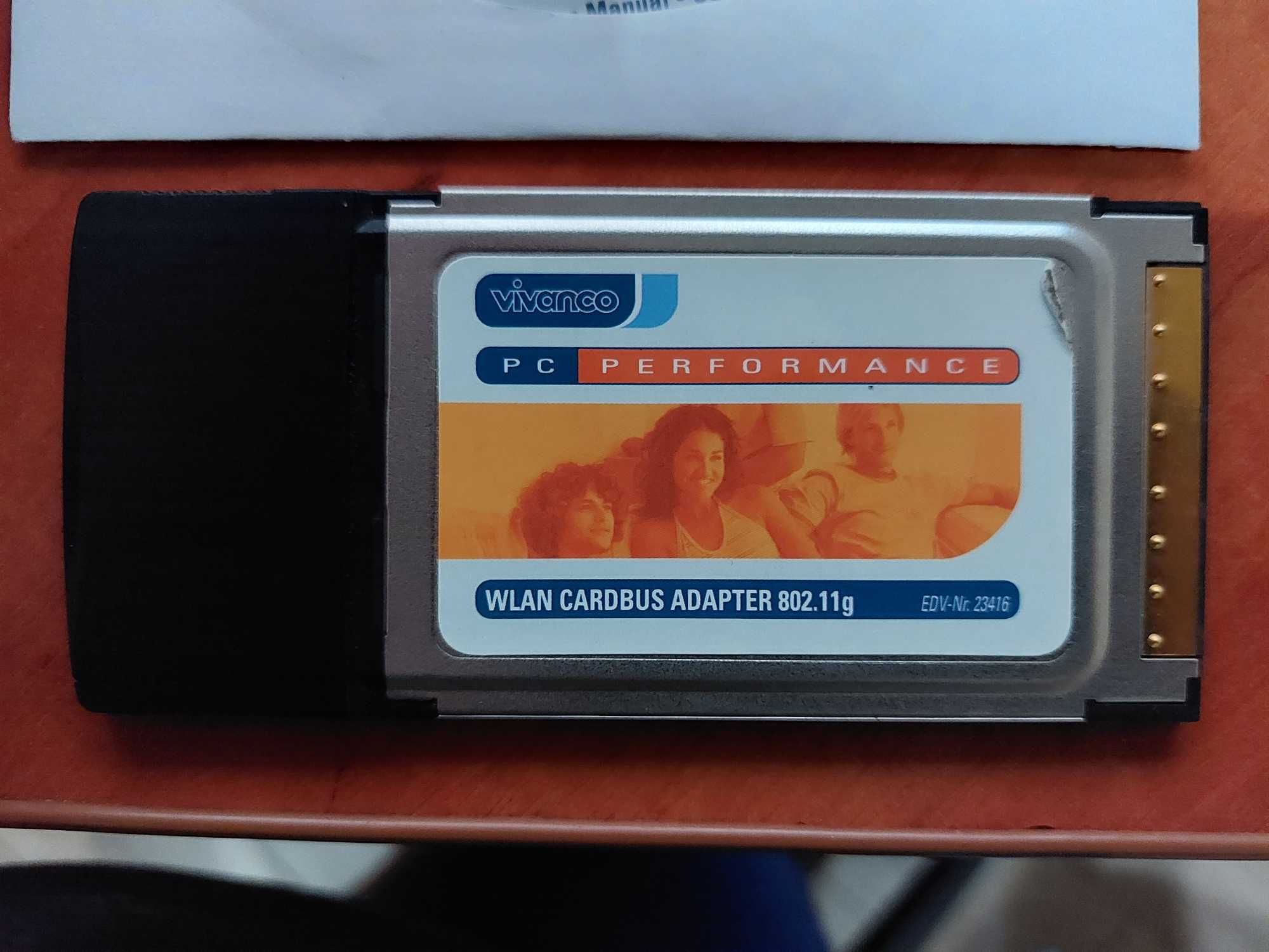 Karta PCMCIA CardBus PC Card Wireless 802.11b/g