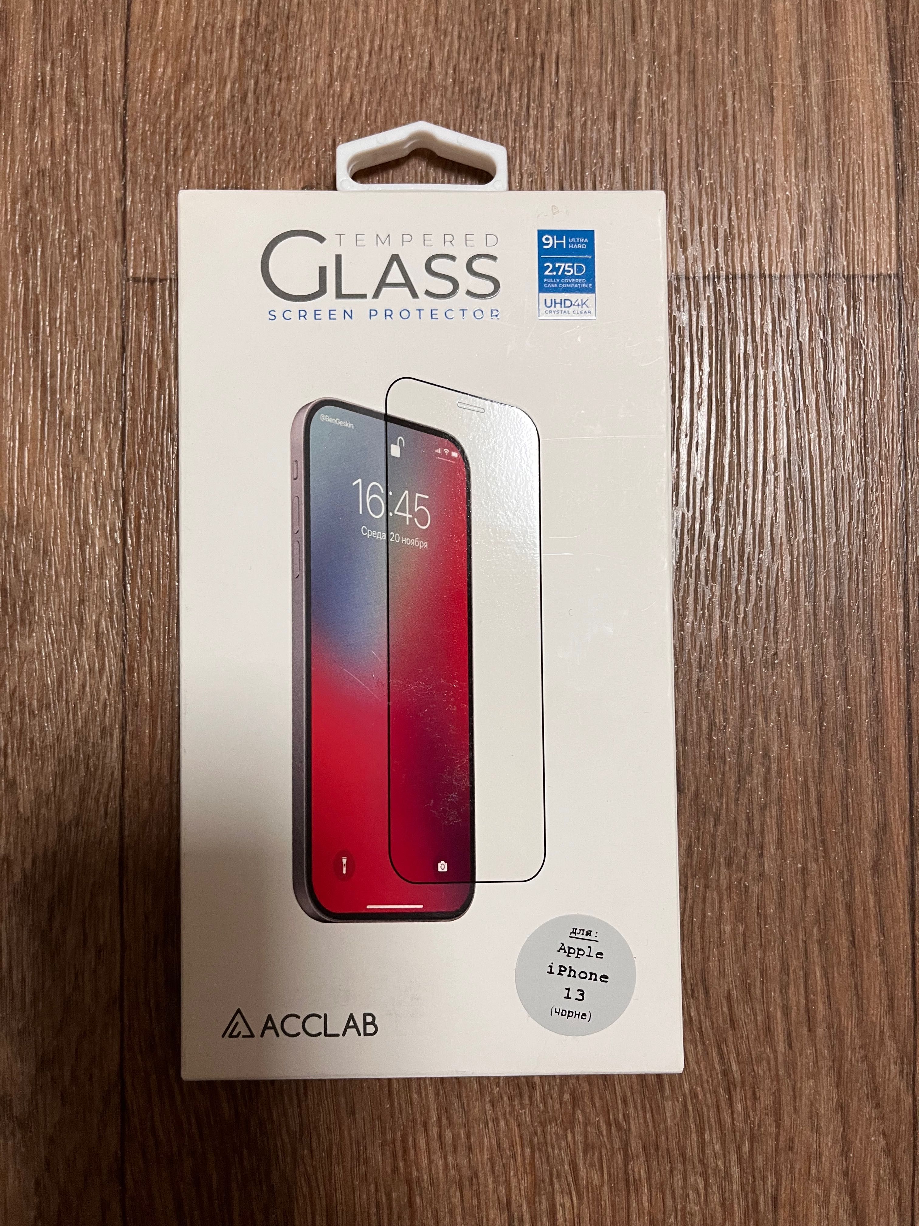 Захисне скло ACCLAB Full Glue для Apple iPhone 13 Black