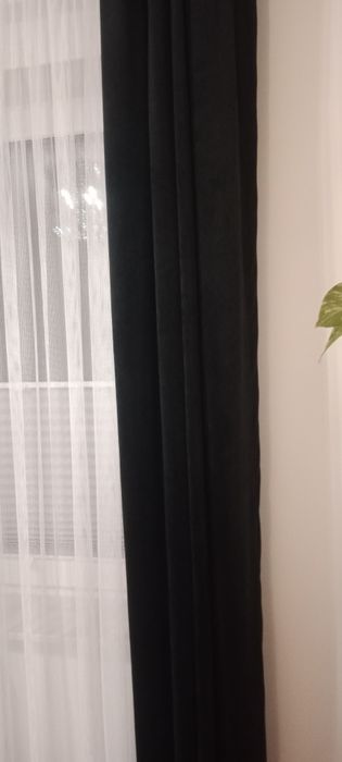Zasłony welurowe czarne