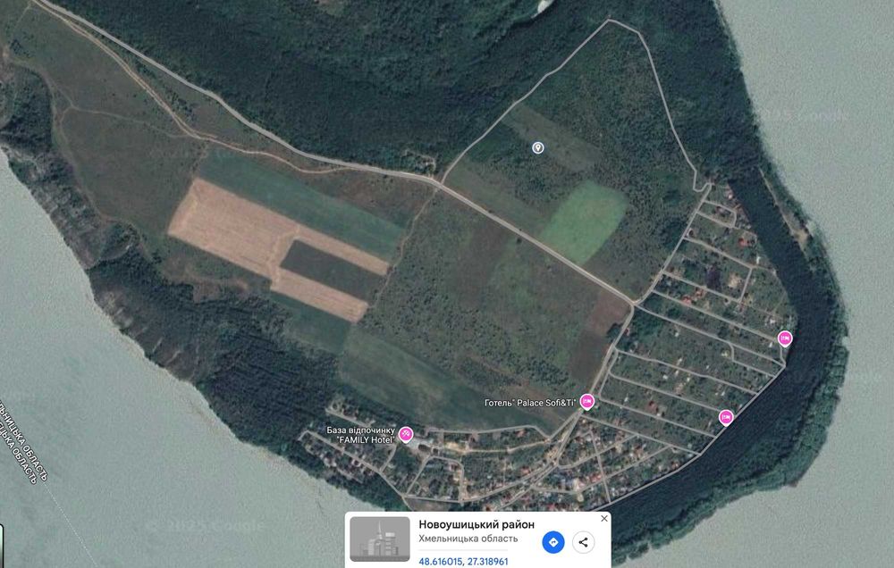 Продам земельну ділянку 1,11 га в с.Куражин , Хмельницької обл.