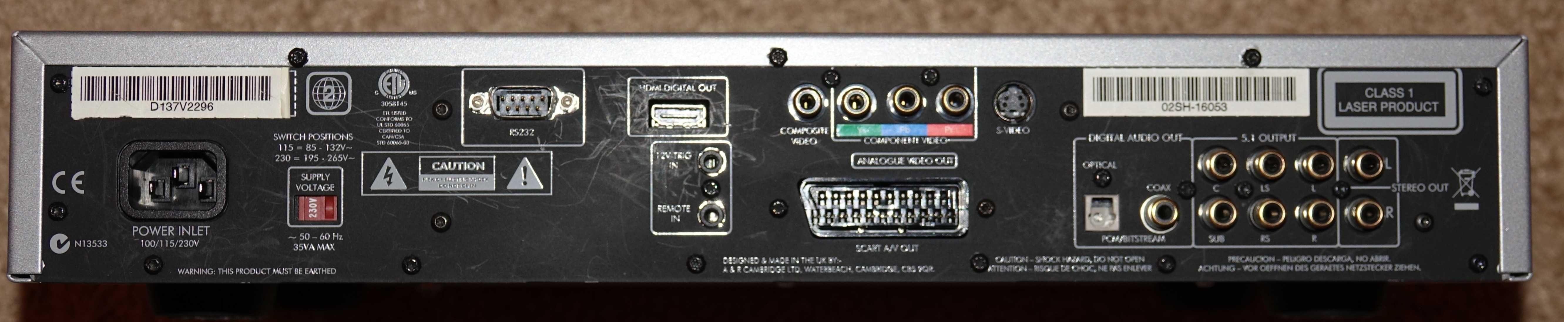 Odtwarzacz DVD / SACD multichannel 5.1/ CD Arcam DiVA DV137 Audiophile