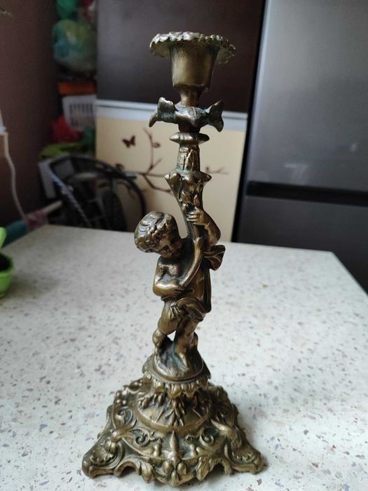 Lichtarz, świecznik mosiężny