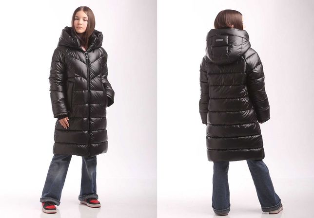 Куртка для девочки подростка зимняя детская пуховик на зиму экопух
