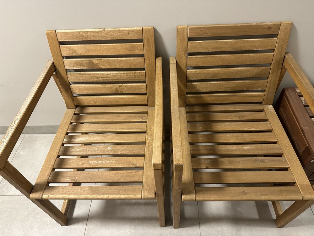 Krzesła i stół ogrodowy NAMMARO IKEA
