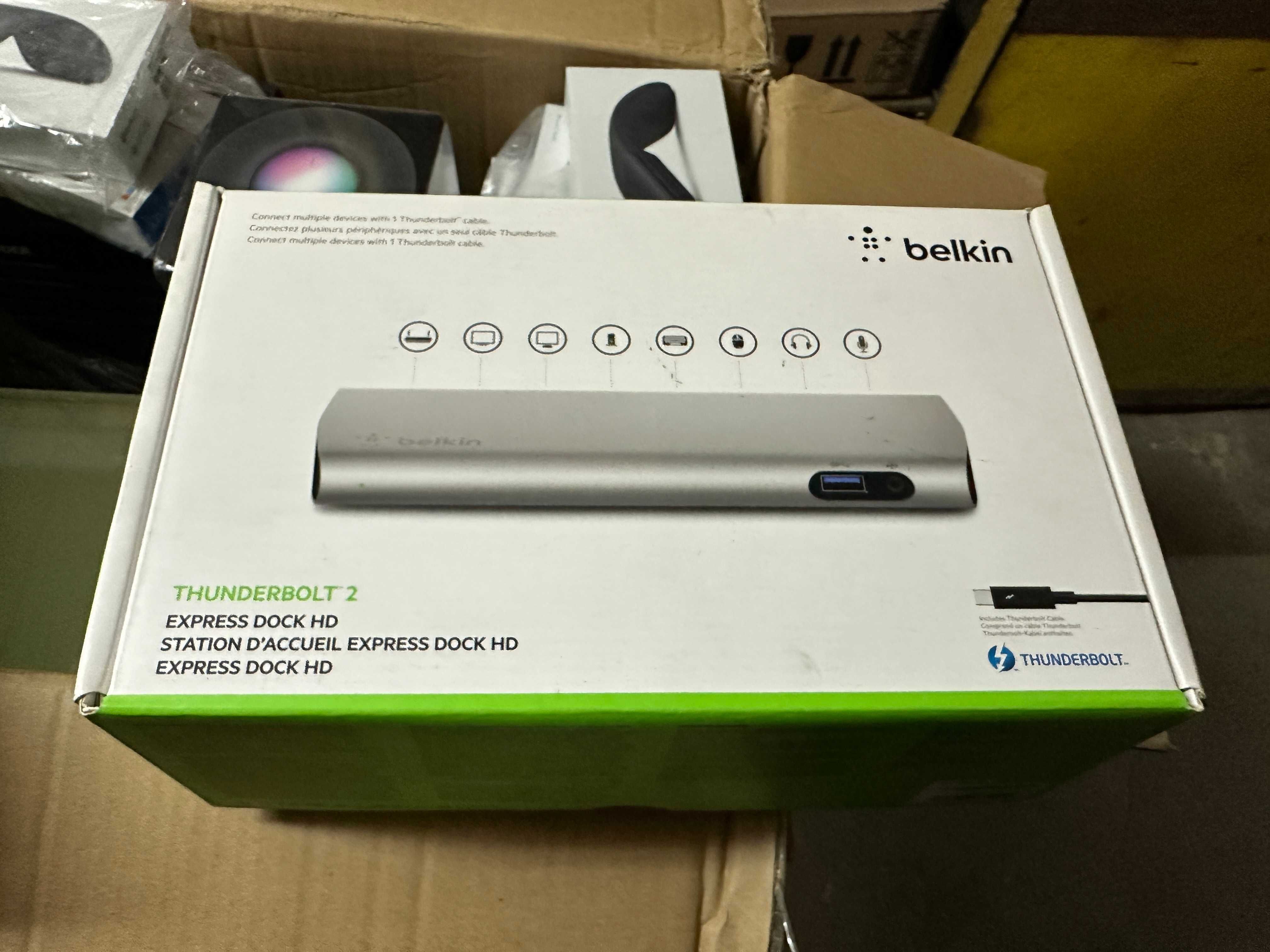 Док-станція для ноутбука Belkin Thunderbolt 2 Express Dock HD F4U085vf