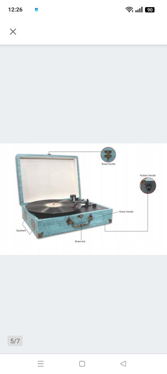 Gramofon walizkowy Mersoco M433