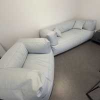 Безкаркасний диван і крісло