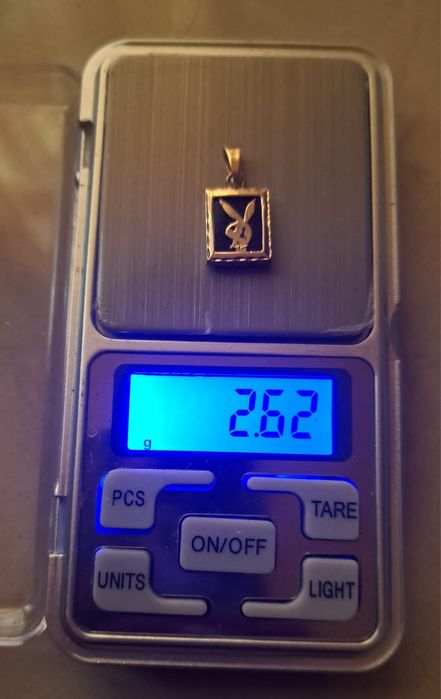 Zawieszka złota pr.585 Playboy made in USA unisex