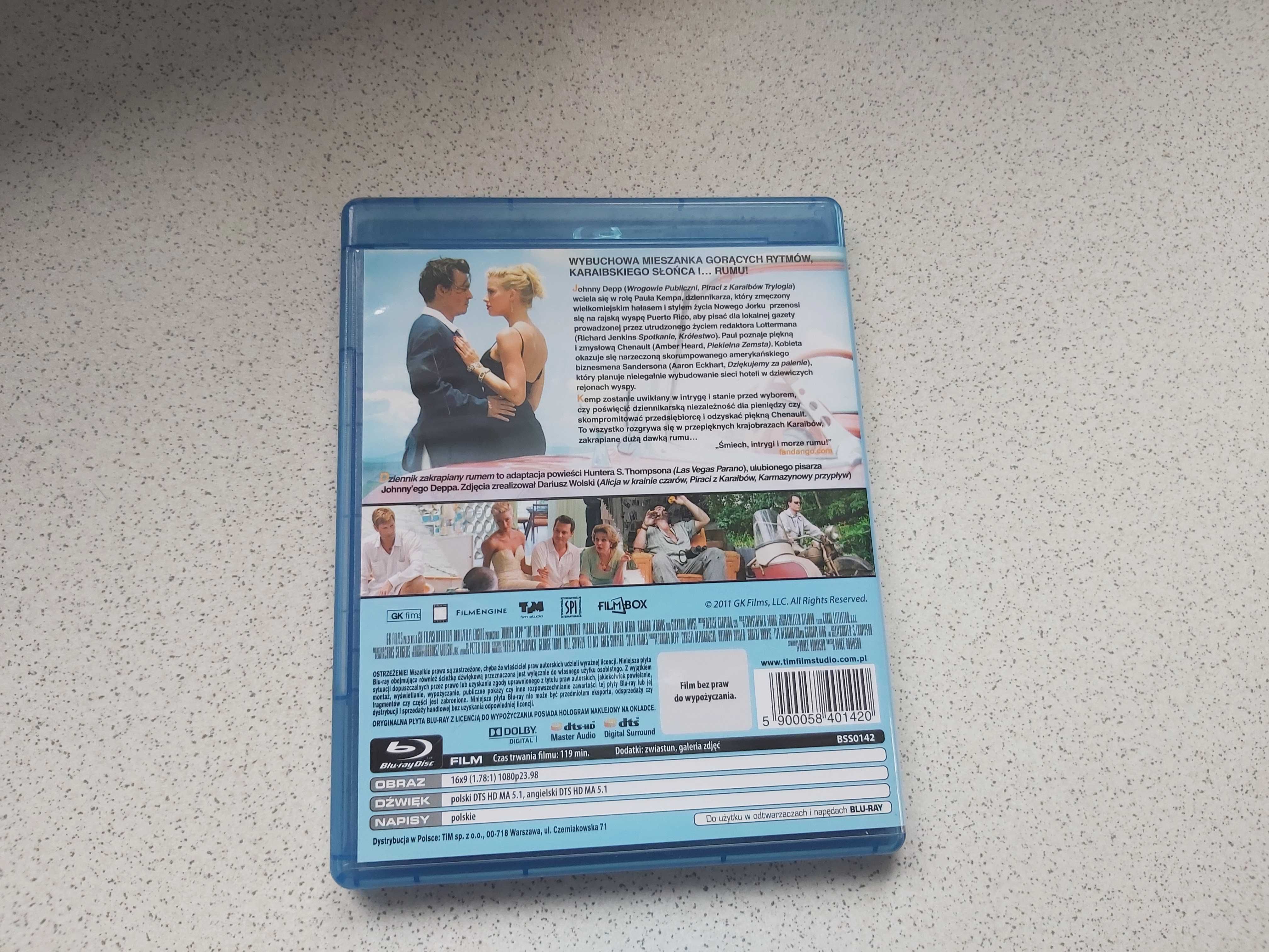 Film Blu-ray Dziennik Zakrapiany Rumem Lektor