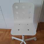 Krzesło do biurka dziecięce białe Ikea