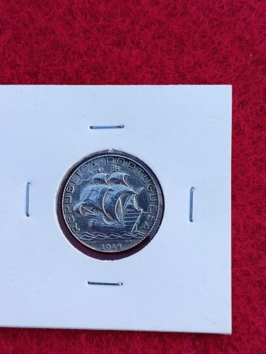 Moeda 2$50 Escudos 1948 prata "Bela"