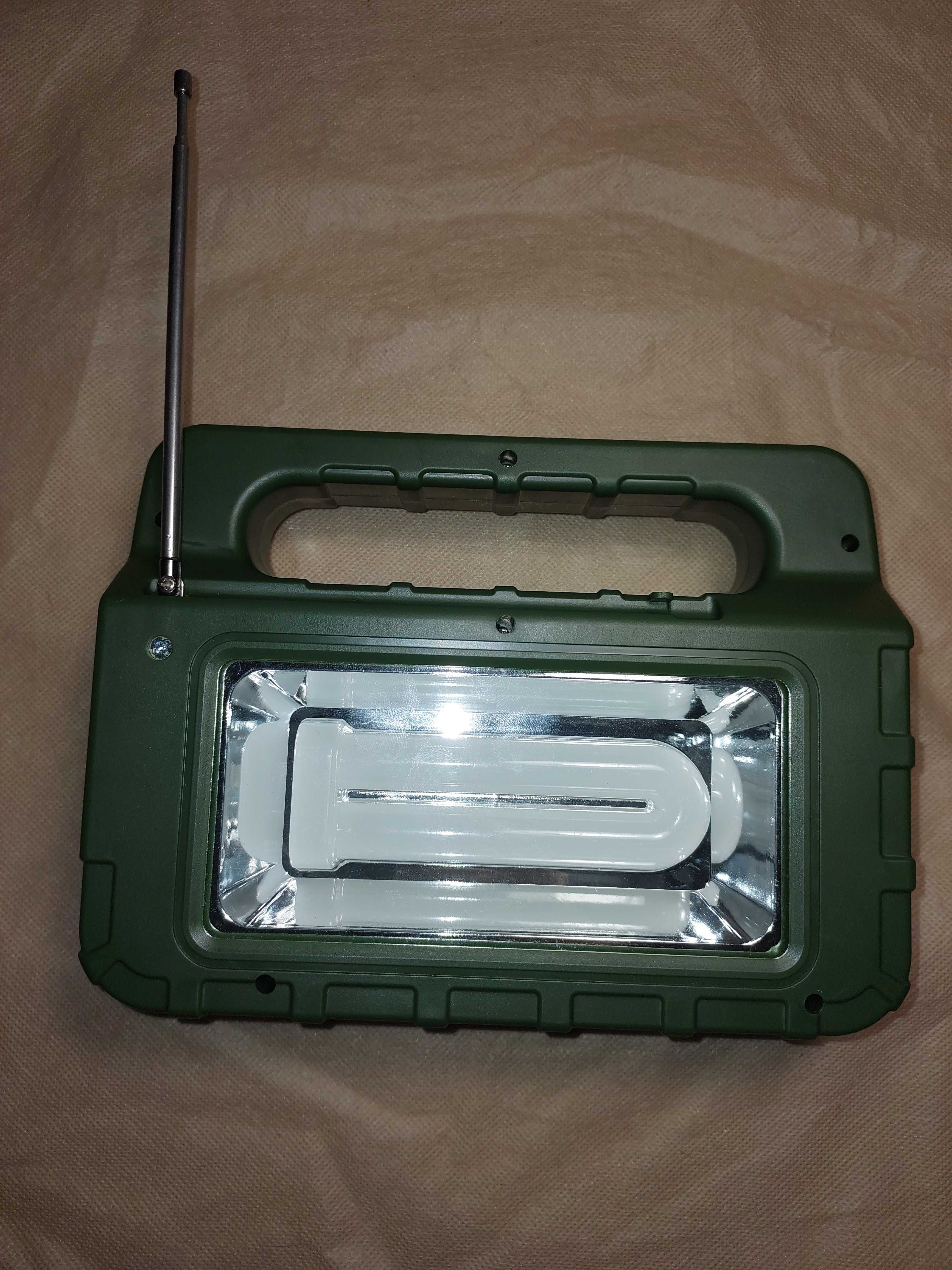 Cонячна станція RT-908 Power Bank, Bluetooth, FM-радіо, USB, LED