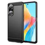 Elastyczne Etui Wzór Karbon Do Oppo A98 5G Carbon Case - Czarne