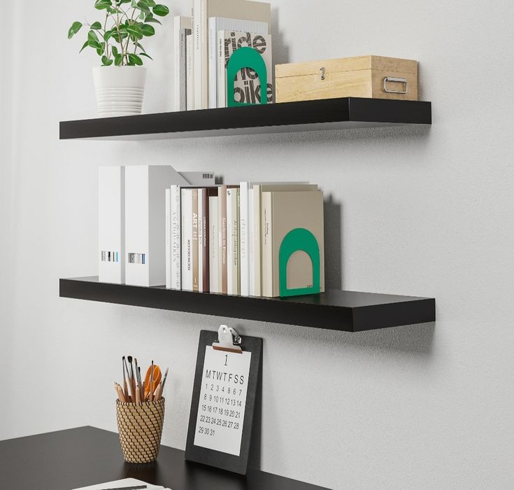 Prateleitas LACK IKEA preto castanho